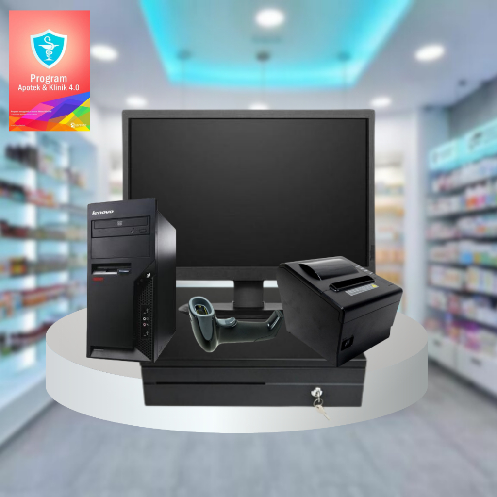 PAKET KOMPUTER KASIR APOTEK / PAKET KASIR / PAKET KOMPUTER KASIR