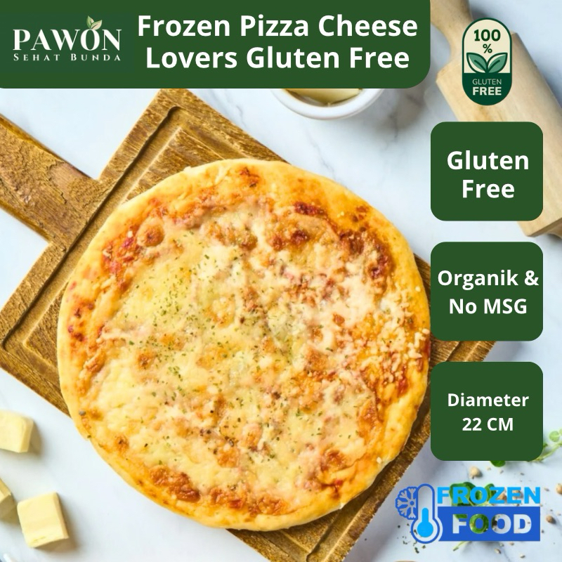 

Pizza Gluten Free Cheese Lovers Organik Pawon Ketela (FROZEN)