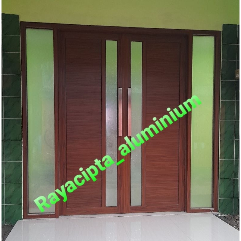 Pintu aluminium serat kayu