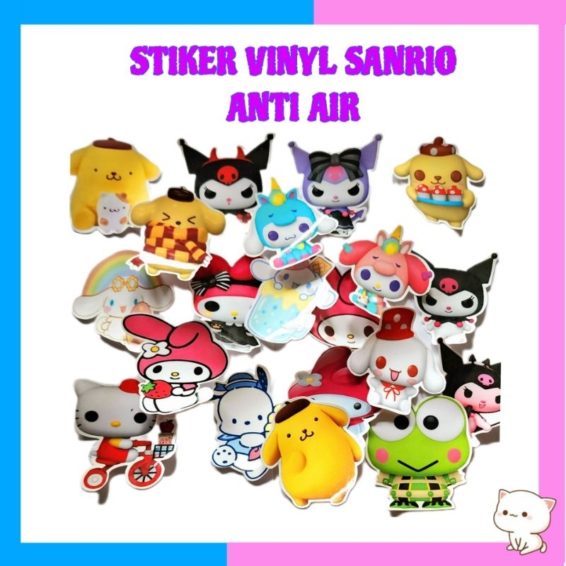 

stiker sanrio vinyl anti air