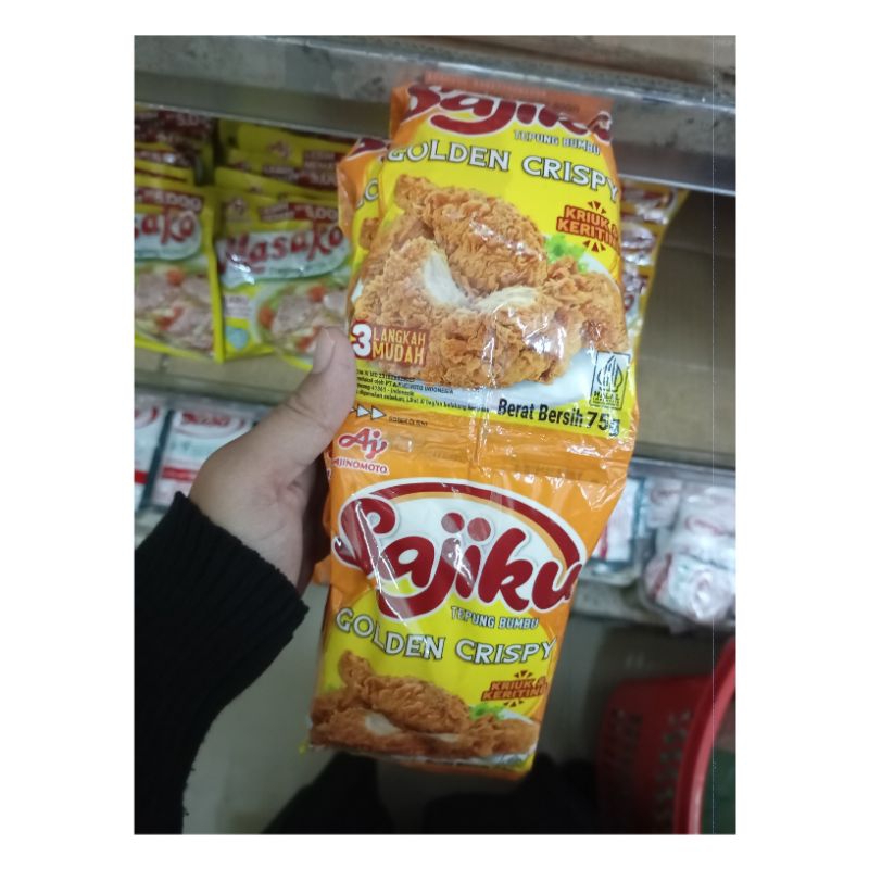 

SAJIKU TEPUNG BUMBU GOLDEN CRISPY ISI 10 PCS @75GR