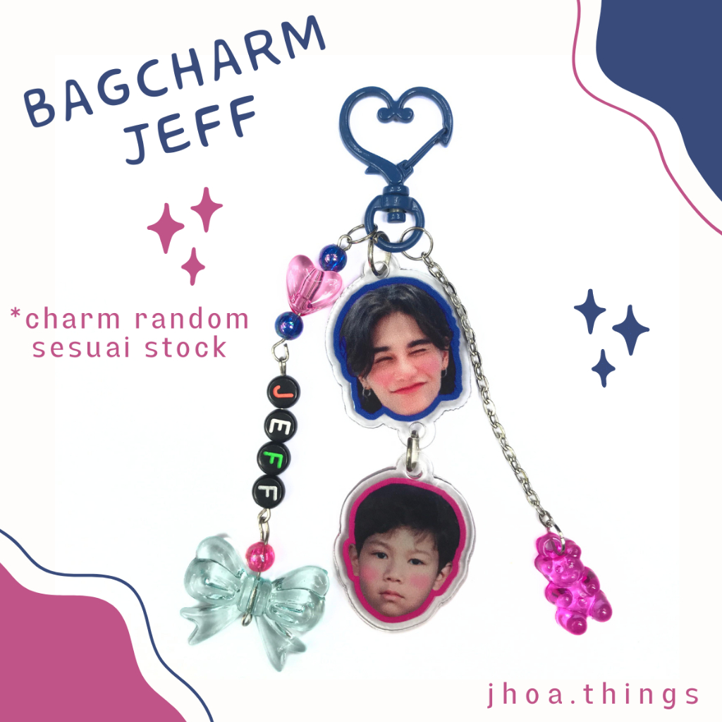 BAGCHARM JEFF SATUR THAI ACTOR CUTE ACRYLIC KEYCHAIN