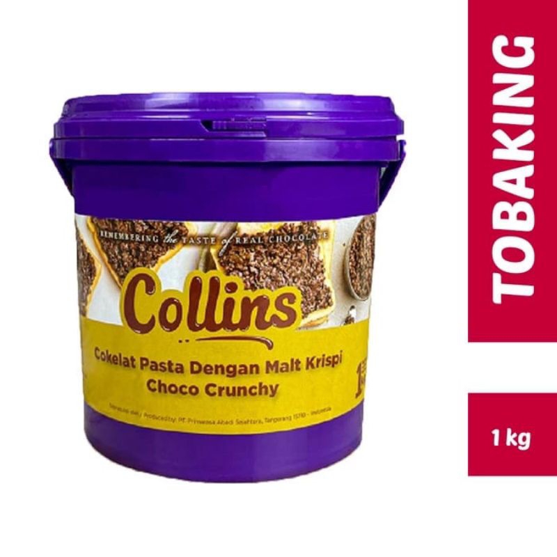 

Collins Dip Glaze Choco Crunchy 1kg Topping Cokelat Pasta Malt Krispi