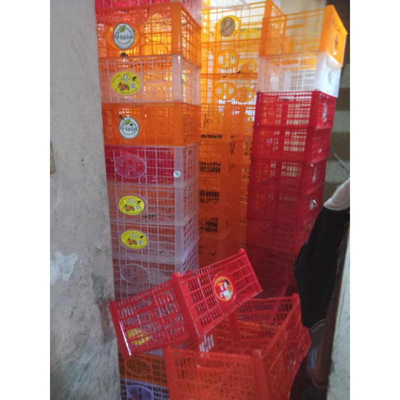 KERANJANG PLASTIK , KERANJANG MURAH , KERANJANG BEKAS BUAH