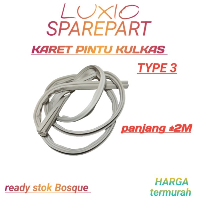 KARET PINTU KULKAS JEPIT BESAR TYPE 3 / KARET KULKAS