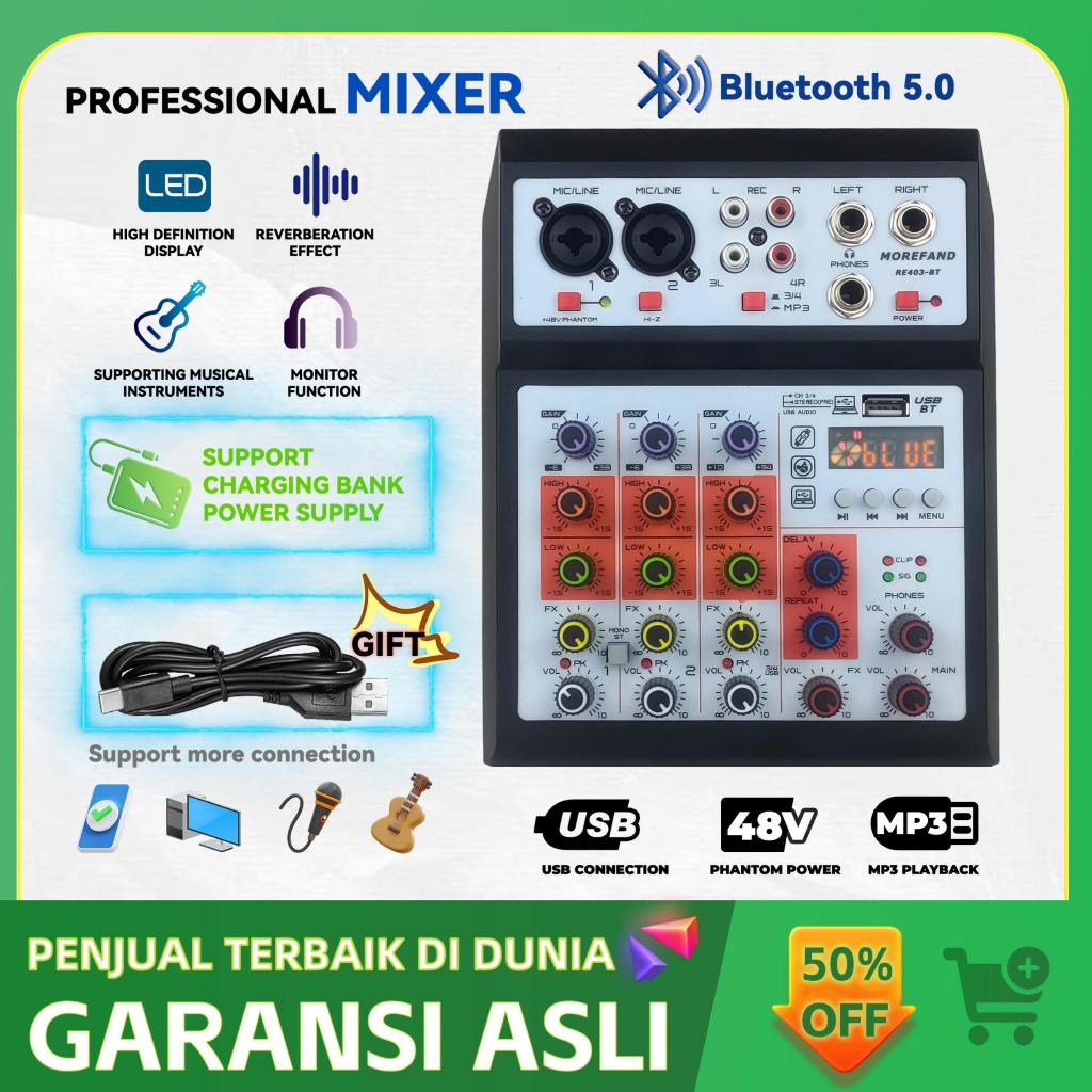 Mixer audio/mixer 4 chanel murah/mixer audio/Professional Soundcard USB Bluetooth Mini mixer