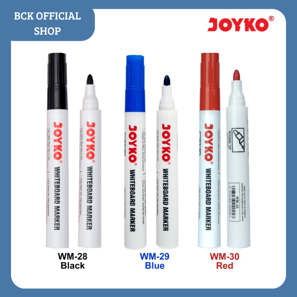 

Whiteboard Marker Spidol Papan Putih WM-28 WM-29 WM-30 Joyko (PCS)