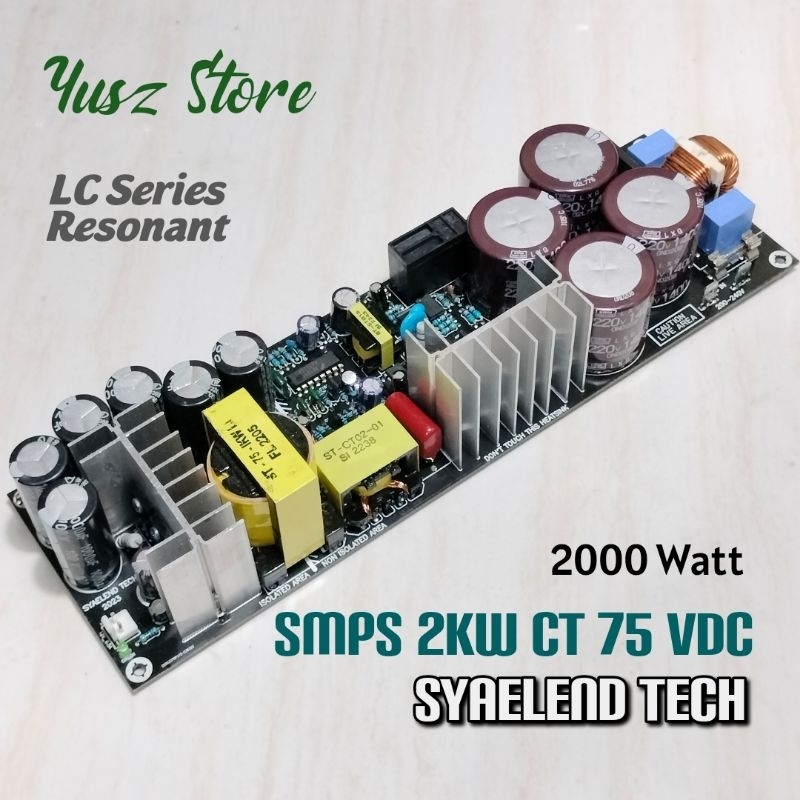SMPS 2KW Ct 75V LC Series Resonant 2kva 75vdc LLC For Audio 2000w power supply