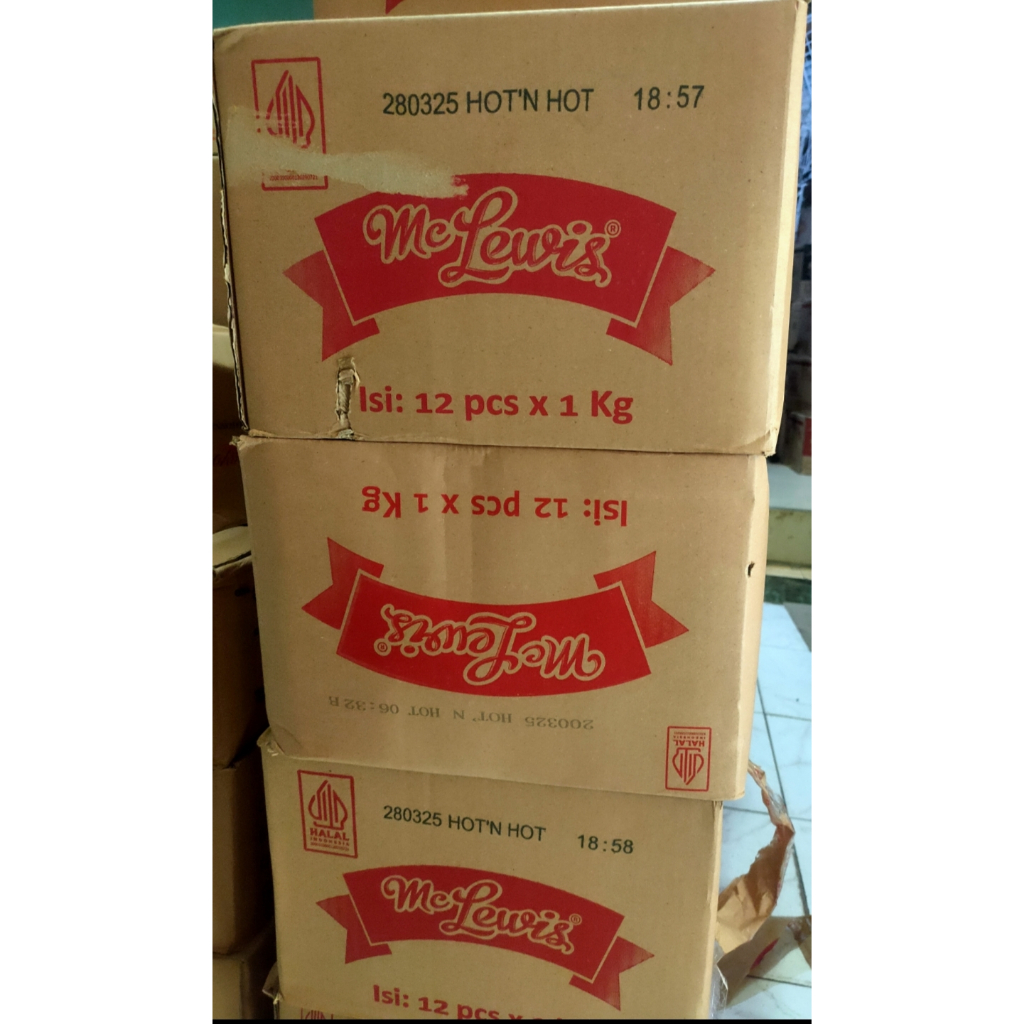 

MC LEWIS HOT N HOT 900 gram 1 DUS ISI 12 PCS