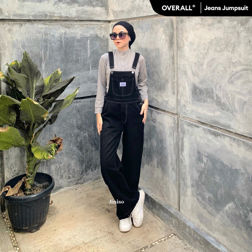 JINISO - Jumpsuit 601 Overall Celana Jeans Panjang