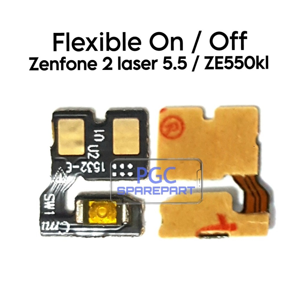 Flexible Konektor Power On Off Zenfone 2 Laser 5.5 / ZE550K - Flexibel Fleksibel Fleksible