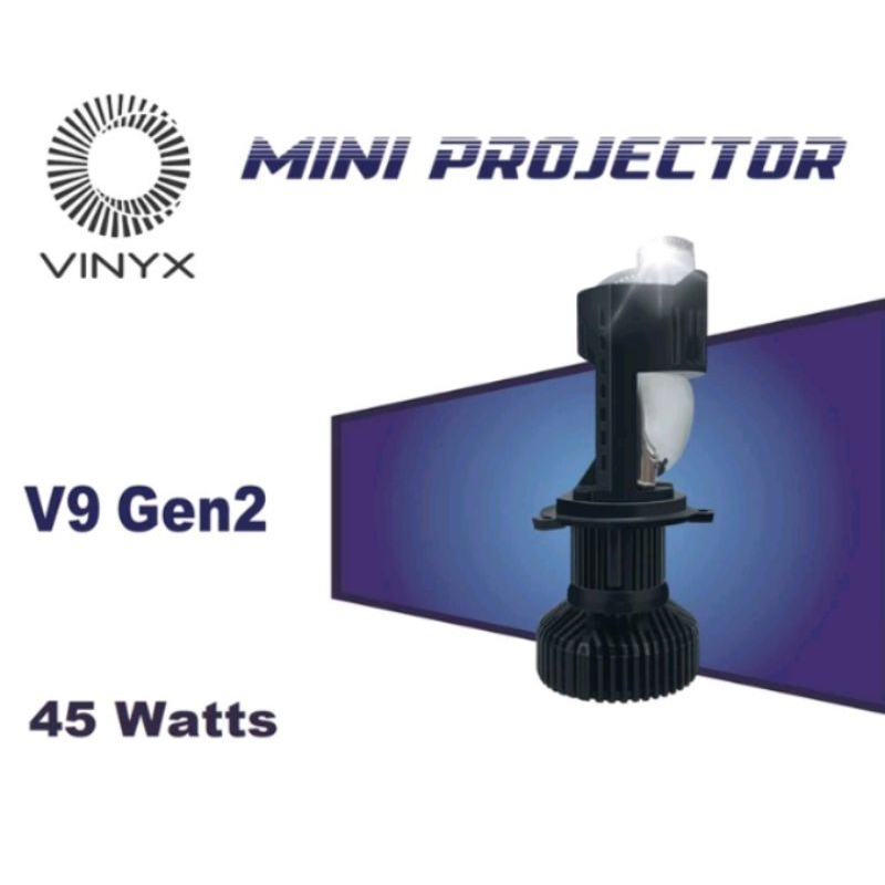 Lampu Projector Led Mini V9 Gen 2 H4 Motor Mobil VINYX
