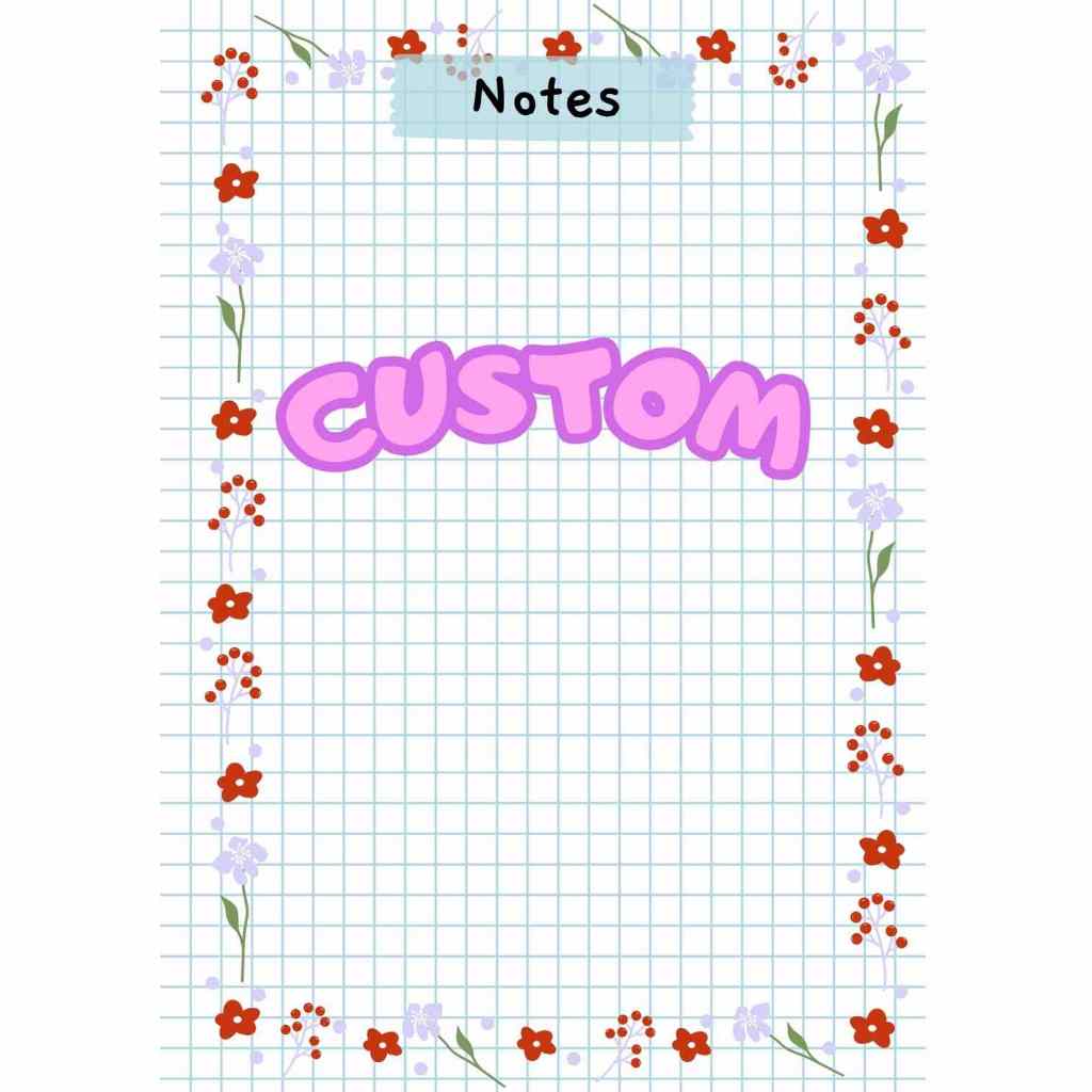 

Custom Jurnal Notes Murah Bagus