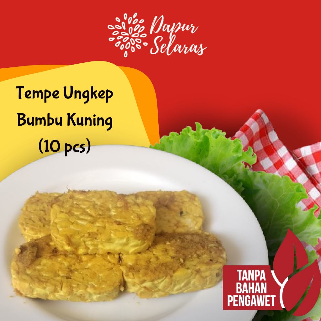 

Tempe Ungkep Bumbu Kuning Siap Goreng (10 Pcs) | Dapur Selaras