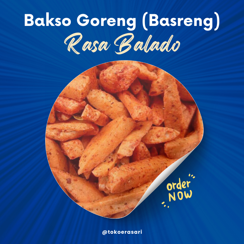 

Bakso Goreng Balado Daun Jeruk Bali | Basreng Balado Daun Jeruk Bali