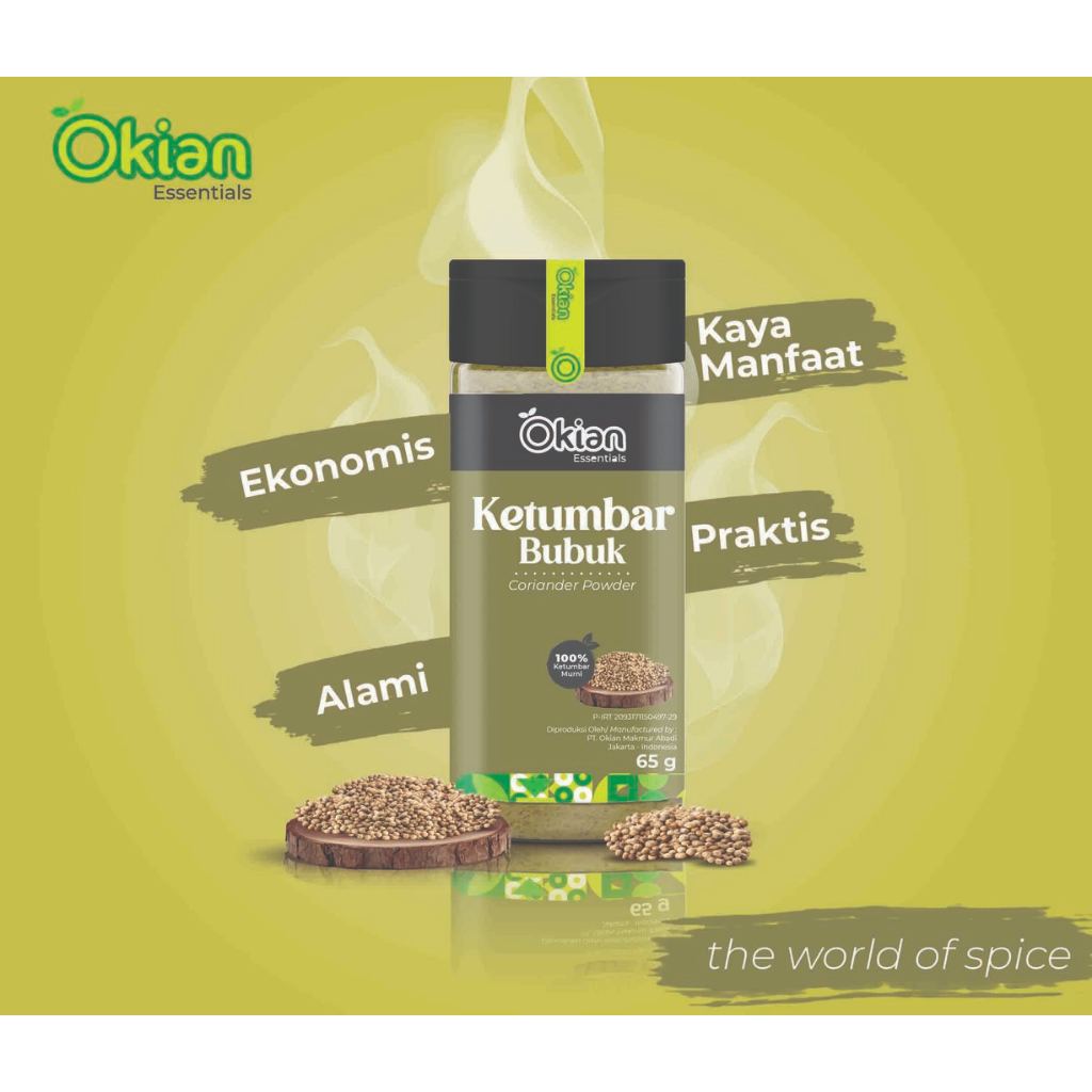 

Okian Ketumbar Bubuk 65gram 100% Ketumbar Asli