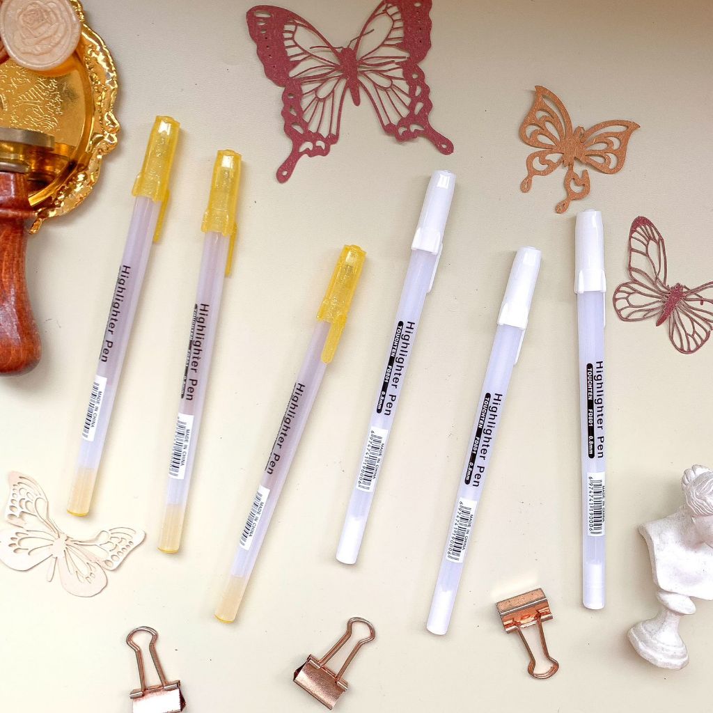

Pulpen Warna / Tinta Putih / Emas / Perak / Colour Gel Pen Pulpen Highlight Pen Tinta Putih White Gold Emas Art Craft Pigment Liner Pen Pena Pen Marker Pen Cat Tahan Air