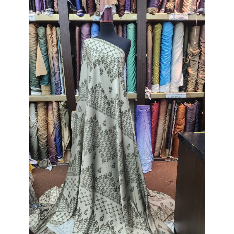 ARMANI SILK MOTIF ETNIK/BAHAN KAIN ARMANI SILK PRINT ETNIK