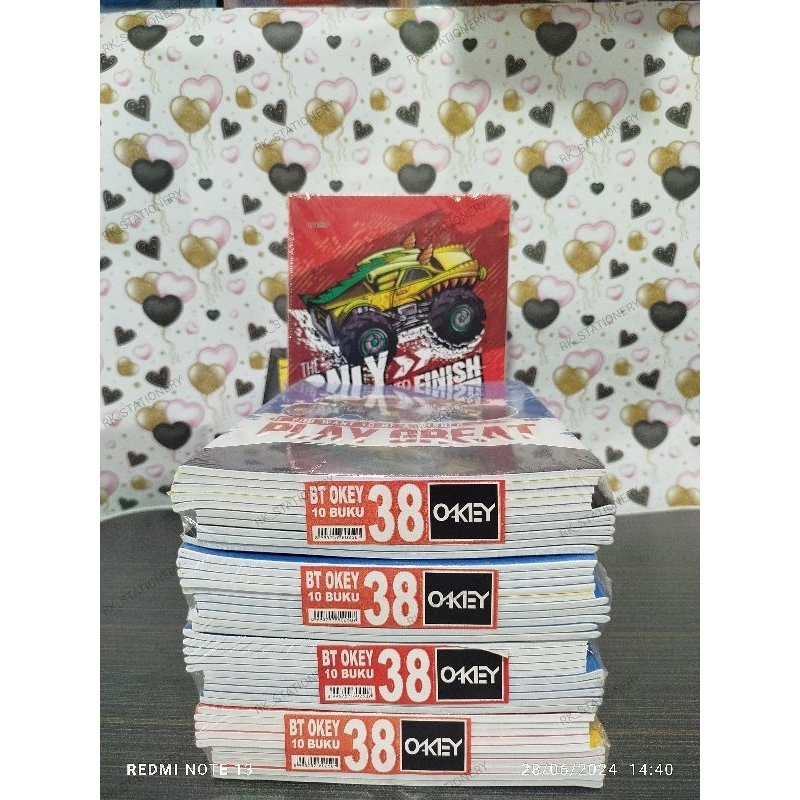 

Buku Tulis OKEY 38 Lembar / Pack Isi 10 Pcs