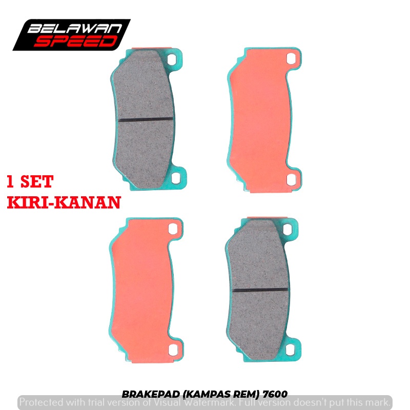 BRAKE PAD KAMPAS REM BBK BIG BRAKE KIT HSR 7600 - untuk BBK MIRRAGE BRIO FREED JAZZ RAIZE AGGYA YARI