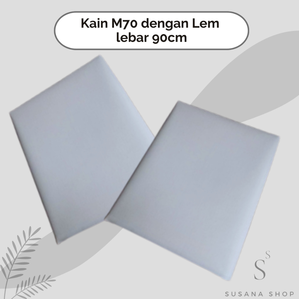 Kain Pelapis M70 - Kain Keras M70 dengan lem per Setengah Meter (1/2 meter) / Kain Keras Kerah - Pla