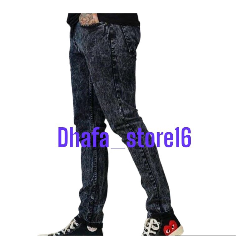 Black jazz Celana jeans Slimfit