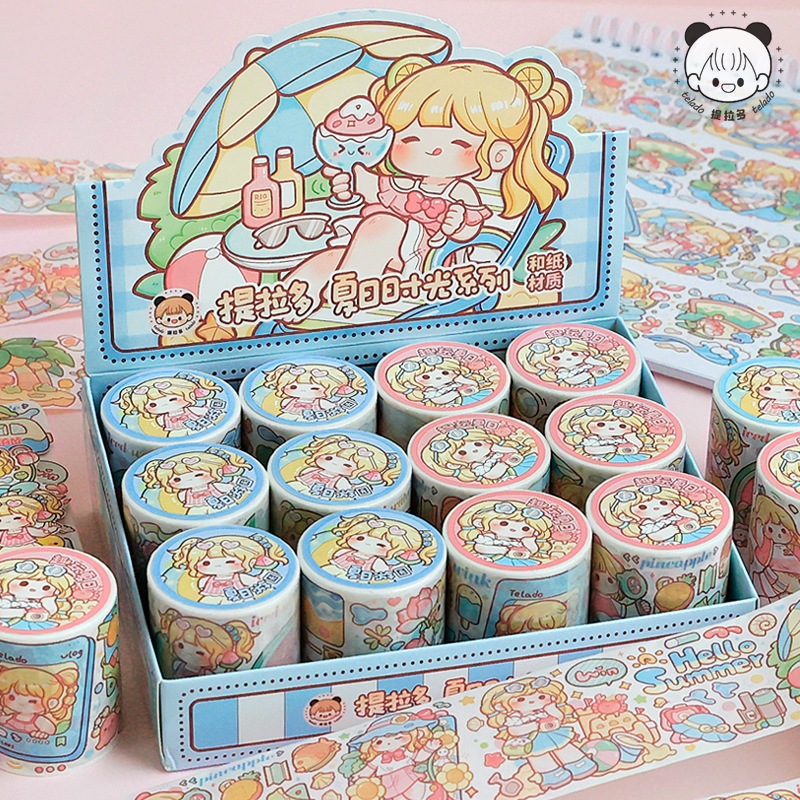 

Washitape Masking Tape Stiker Edisi Dodo Summer Time Japanese Paper Material Masking Tape TLD020