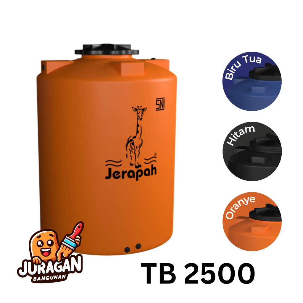 Tangki Air JERAPAH TB 2500 - 2650 Liter | Toren Air | Tandon Air 2650L