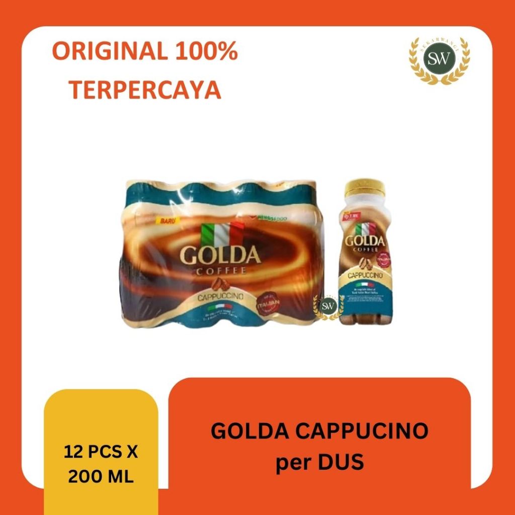 

GOLDA - MINUMAN KOPI CAPPUCINO PER DUS ISI 12 PCS