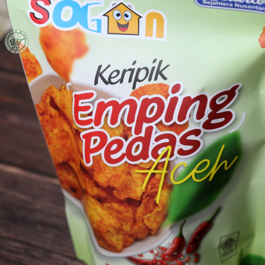 

RB [PROMO SALE] 15% OFF Keripik Emping Pedas Aceh Sogan / Emping Vegetarian & Vegan Friendly