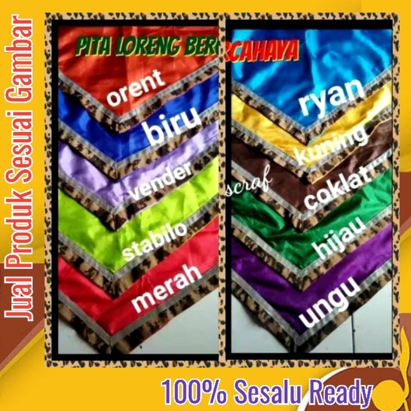Scarf loreng bercahaya pramuka