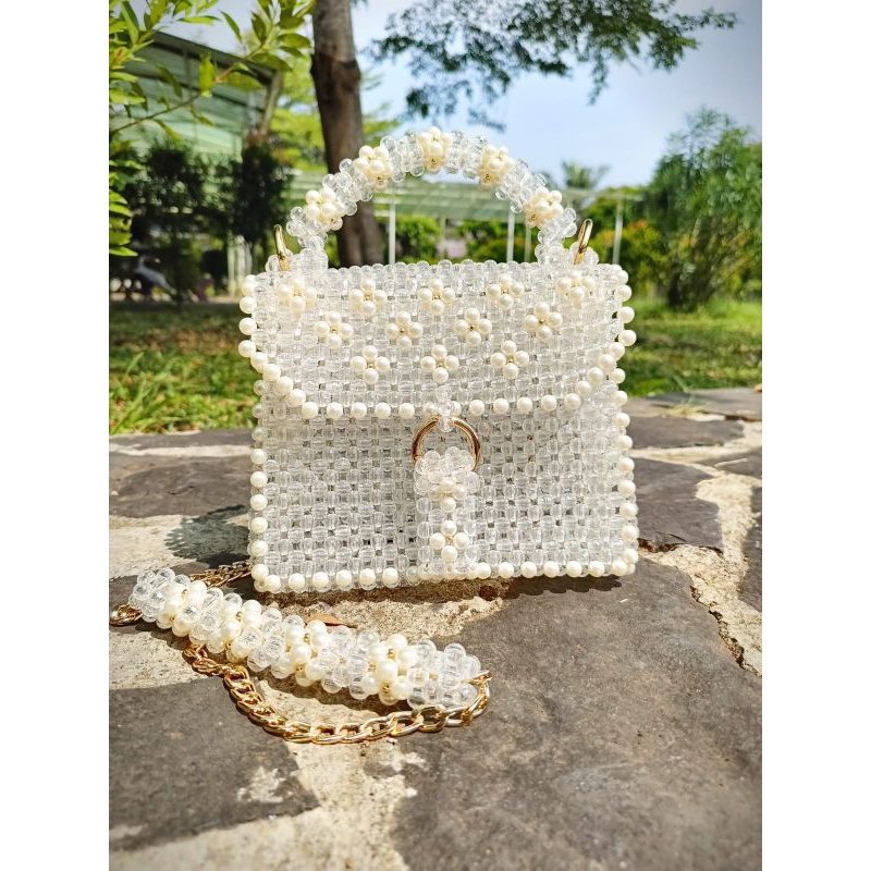 Tas Manik Daisy / Daisy Beads Bag / Tas Manik Kondangan