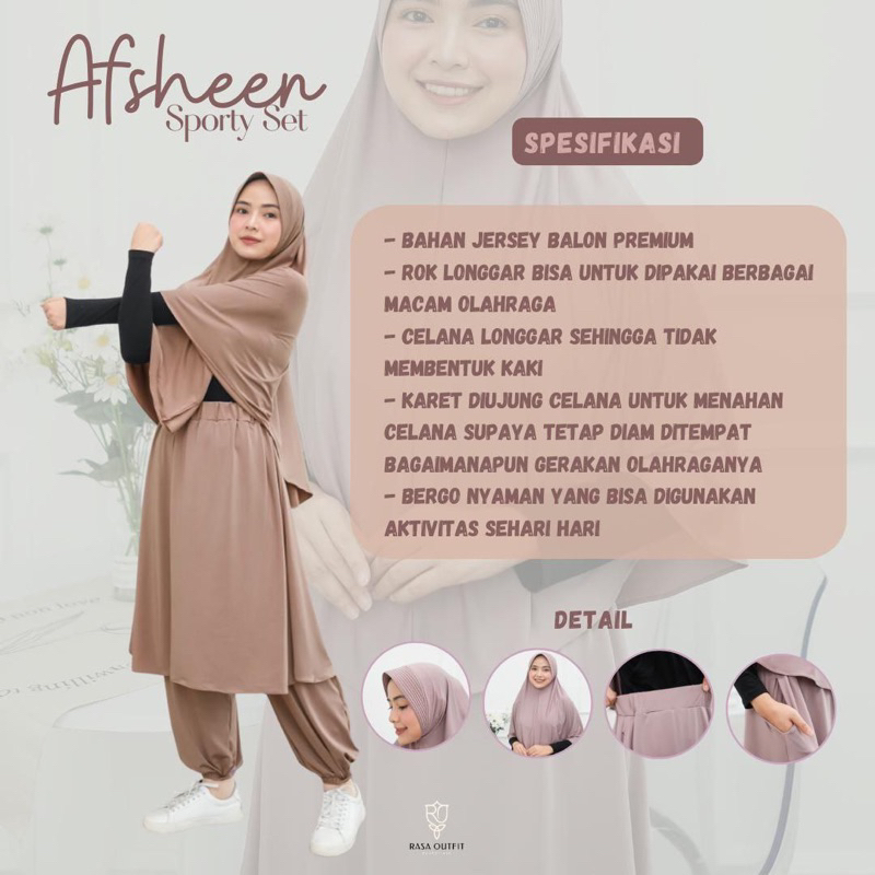 RCU - Afsheen Sportwear Muslimah