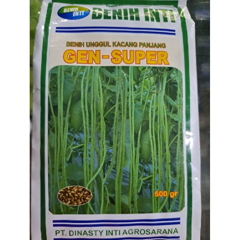 Benih Kacang Panjang Unggul GEN - SUPER 500 Gr Benih Inti
