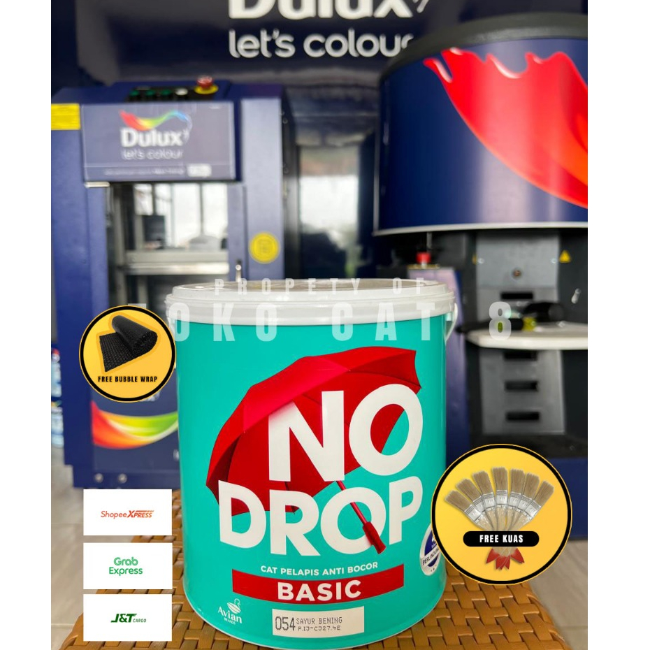 Cat Anti Bocor No Drop Basic Putih & Warna 4 Kg