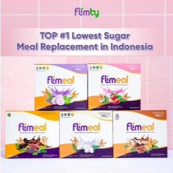 

Flimeal (Meal Replacement) - 1 Box (isi 12 sachet) Original Asli Halal