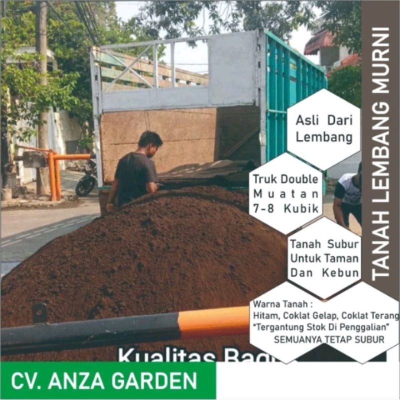 Tanah Lembang ke Jakarta TANAH SUBUR LEMBANG Tanah Lembang Truk Engkel 7 Kubik