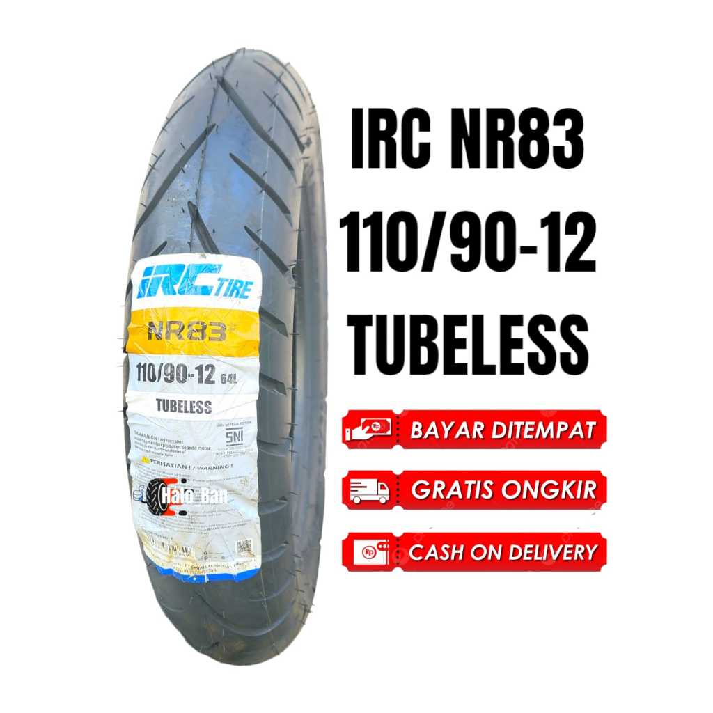 BAN IRC NR83 110/90-12 RING 12 TUBELESS ban 110/90-12 ban irc 110/90-12 ban tubles ban scoopy ban sc
