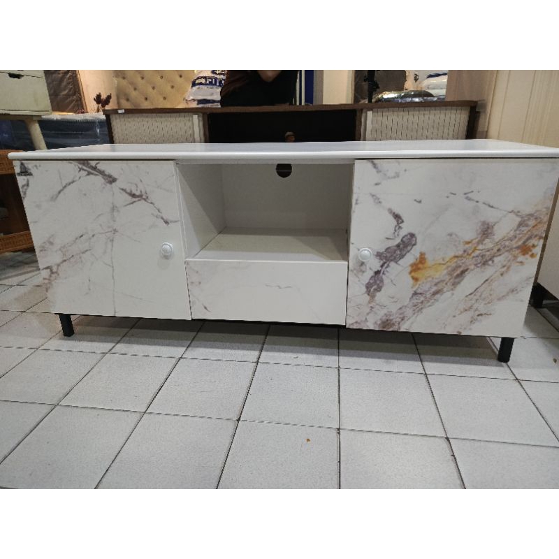 Rak TV BESI OLYMSTEEL OLYMPIC AVR 120 - Bufet Tempat TV BESI PLAT SENG Minimalis Modern Olympic