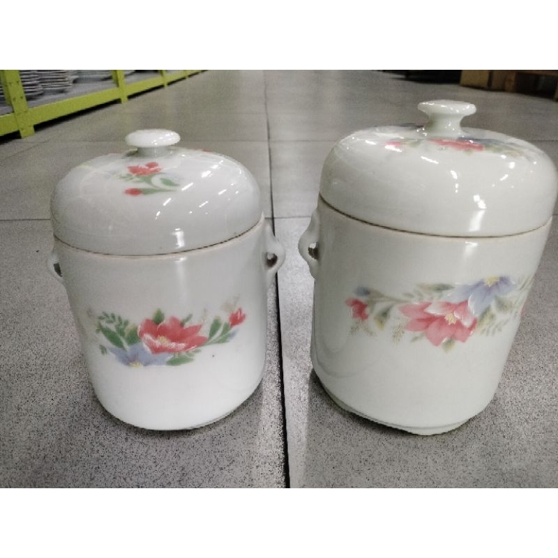 Pot Tim Obat Tutup Double (Bahan Keramik)