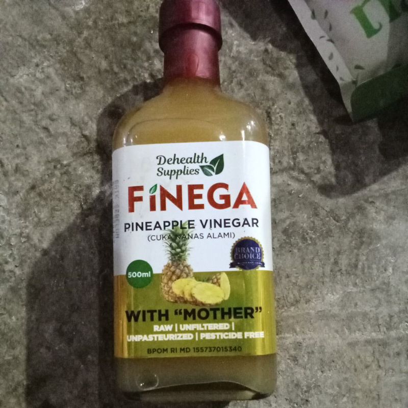 

Finega Pineapple VINEGAR Cuka Nanas 500ml/250ml