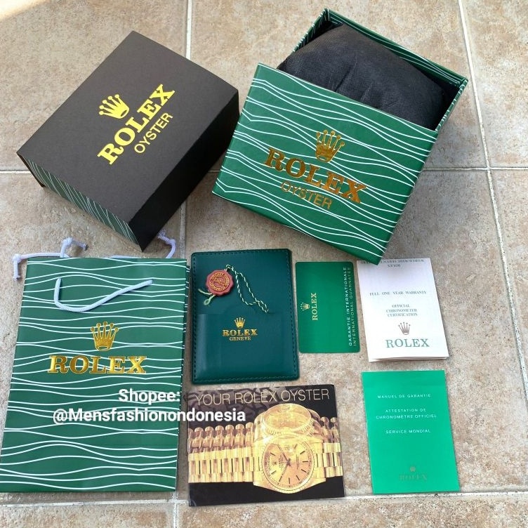 KODE V32L BOX ROLEX HIJAU ORIGINAL AAA