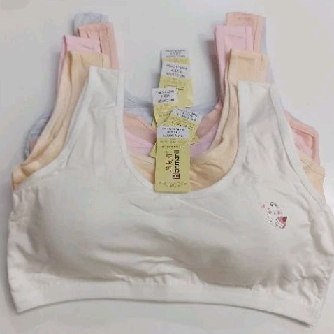 Miniset busa katun tali lebar miniset remaja anak perempuan katun halus lembut busa tipis miniset ka