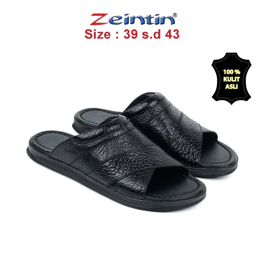 Zeintin - Bisa COD Sandal Pria Kulit  Asli100% Fashion Pria Sendal Kulit Pria BK