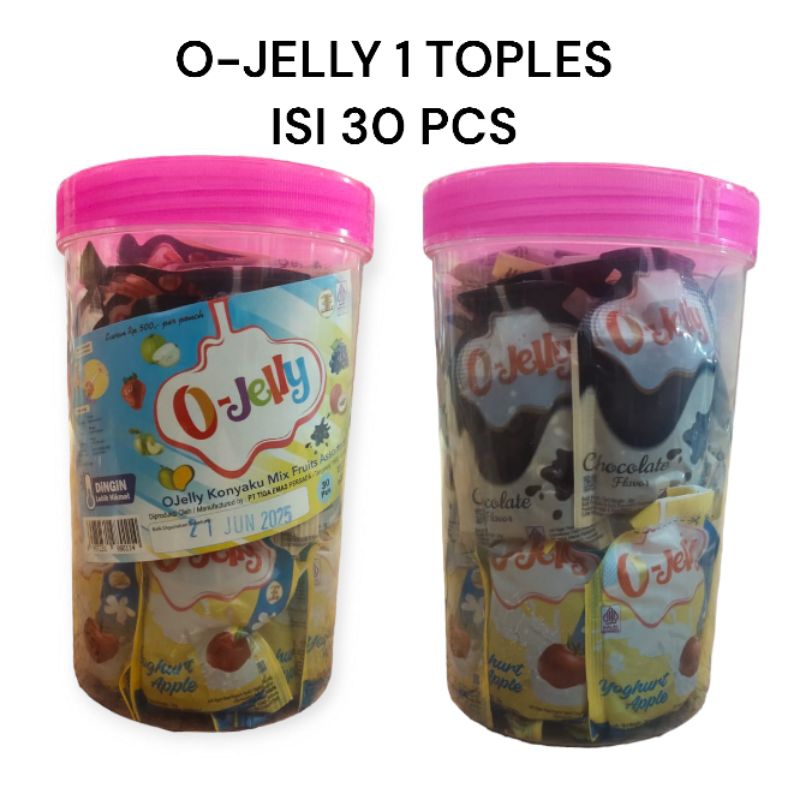 

O-JELLY Konyaku Mix Fruits Assorted Eceran Rp.500 1 Toples Isi 30 Pcs