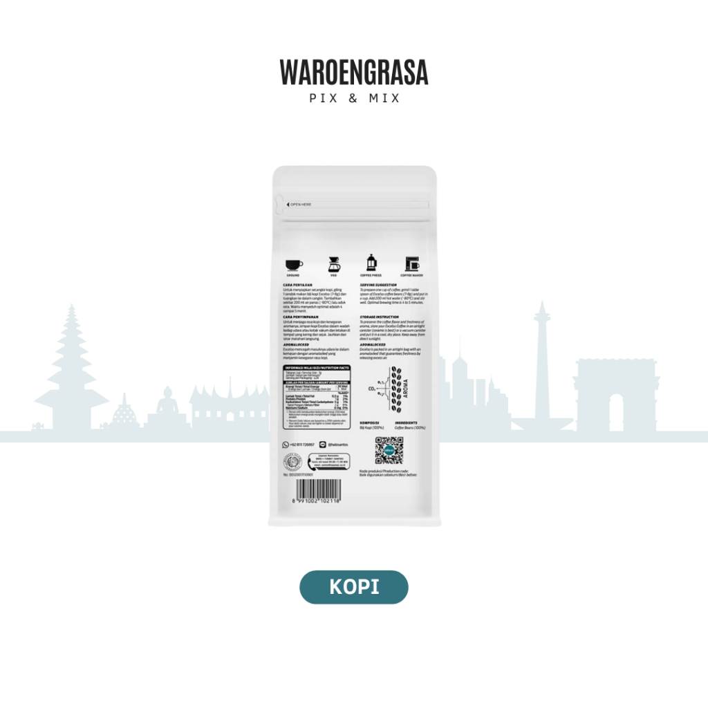 

RB Excelso Kopi Biji - Arabica Gold - 200gr