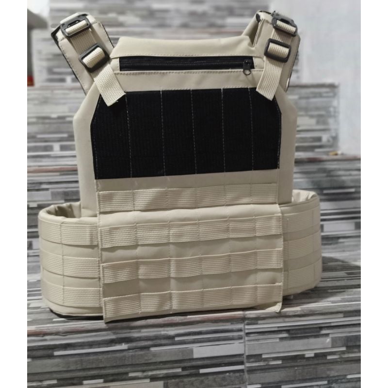 Rompi Angin Tactical Warna Krem Pria - Body Vest Anti Peluru