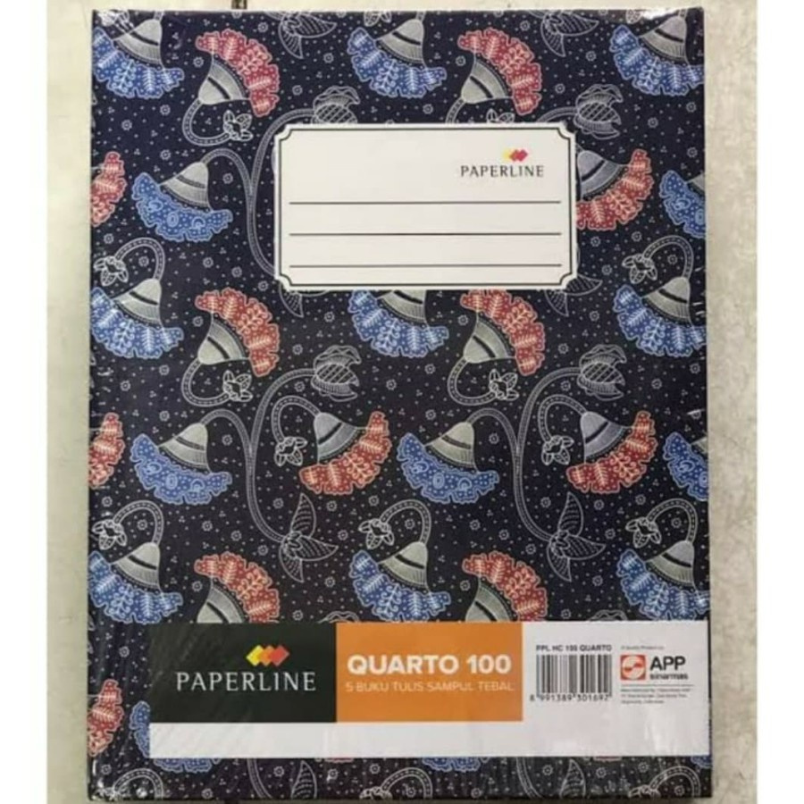 

Buku Tulis Kwarto Kuarto Quarto Hard Cover Hardcover PAPERLINE isi 100 Lbr