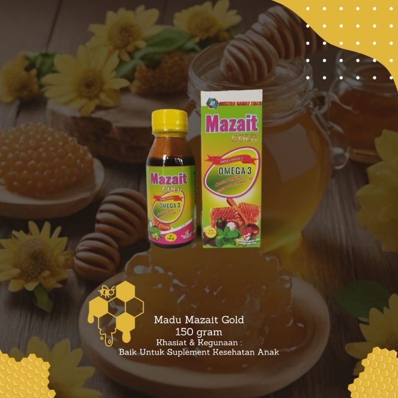 

Nafariz724 Madu Kurma Mazait Gold Original Asli Plus Ekstrak Gamat Emas Dan Omega 3