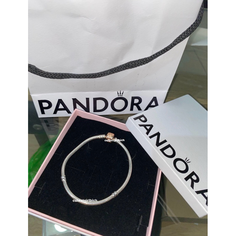 [original] pandora moments snake chain bracelet size 19 | pandora bracelet, gelang pandora, pandora